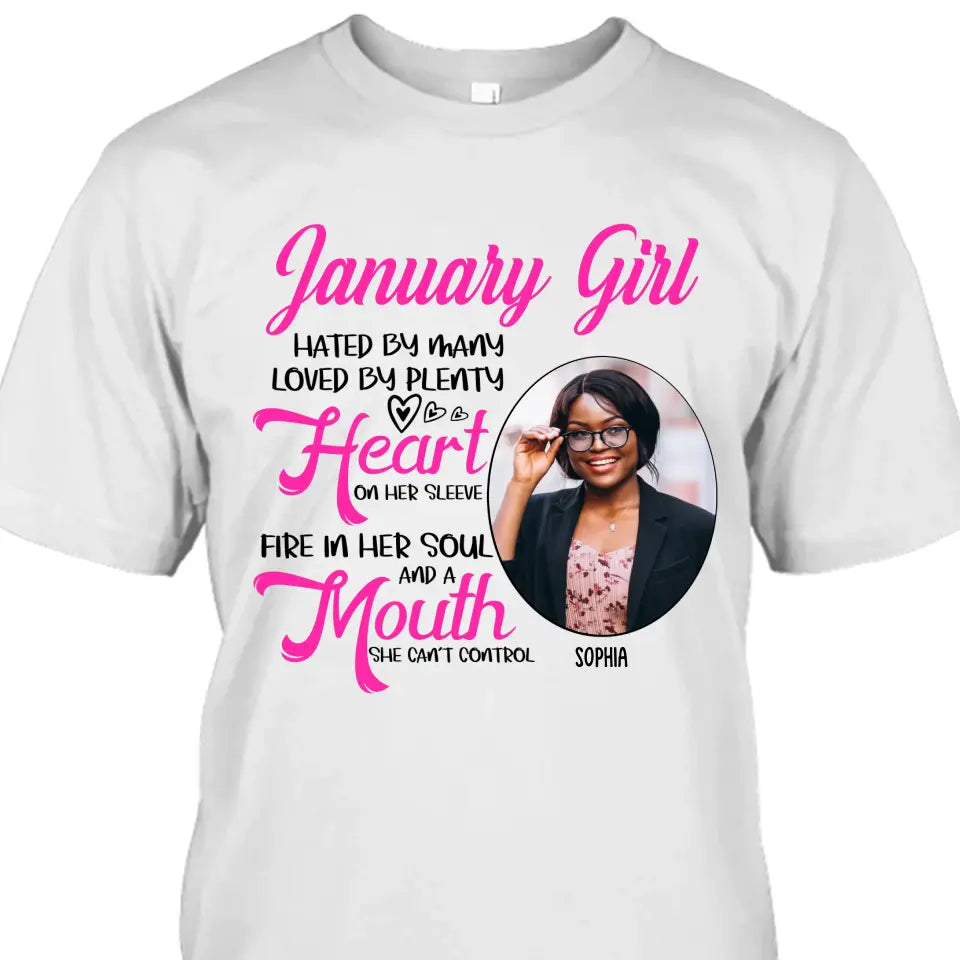 Custom 12 Birth Month Girl - Hated By Many - T-Shirt and Hoodie - Gift For Birthday