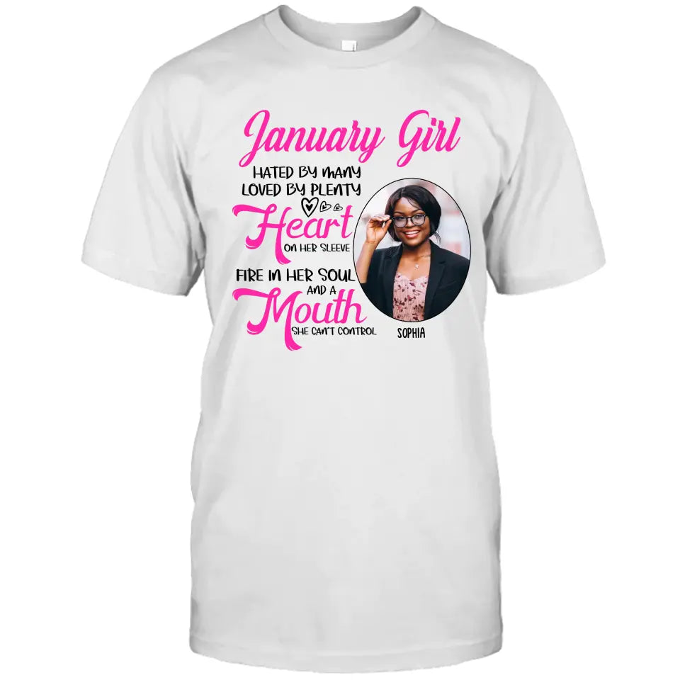 Custom 12 Birth Month Girl - Hated By Many - T-Shirt and Hoodie - Gift For Birthday