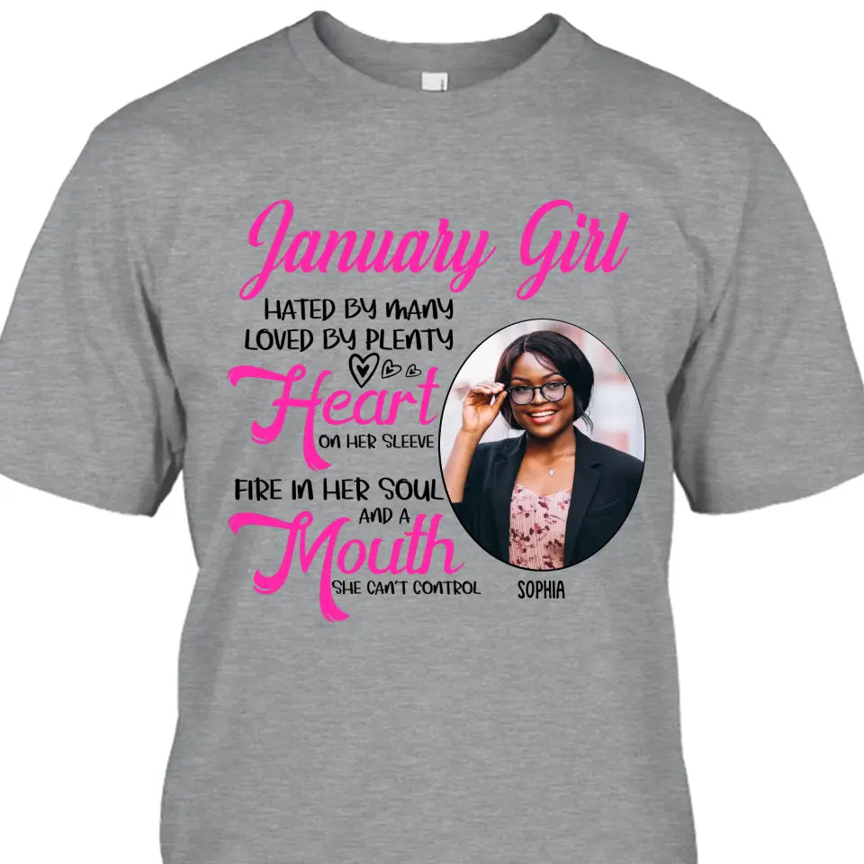 Custom 12 Birth Month Girl - Hated By Many - T-Shirt and Hoodie - Gift For Birthday