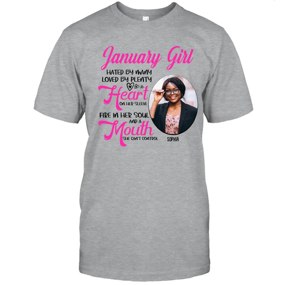 Custom 12 Birth Month Girl - Hated By Many - T-Shirt and Hoodie - Gift For Birthday