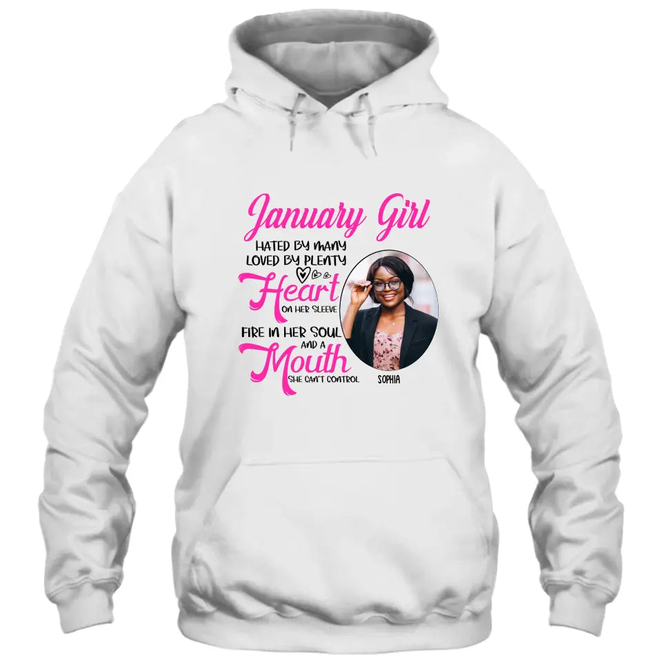 Custom 12 Birth Month Girl - Hated By Many - T-Shirt and Hoodie - Gift For Birthday