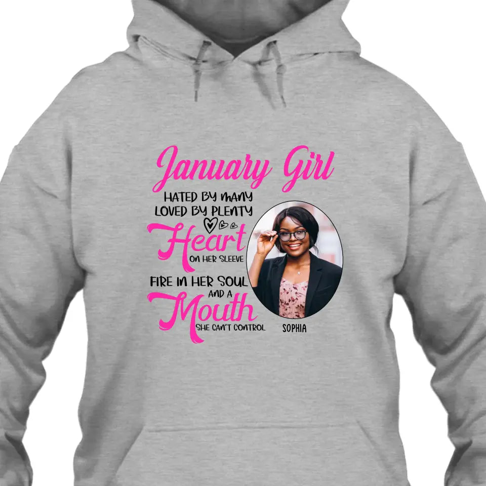 Custom 12 Birth Month Girl - Hated By Many - T-Shirt and Hoodie - Gift For Birthday