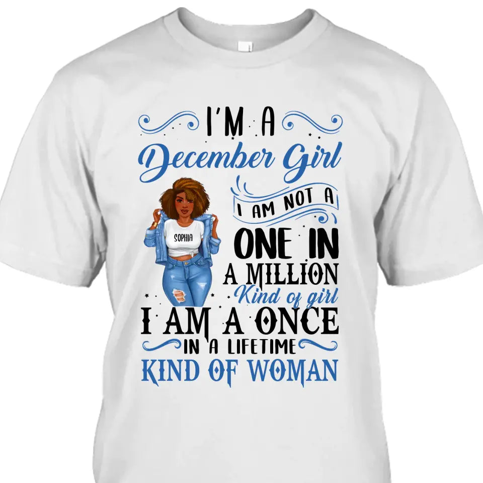 Personalized 12 Birth Month Girl - I Am A Once - T-Shirt and Hoodie - Funny Gift For Birthday