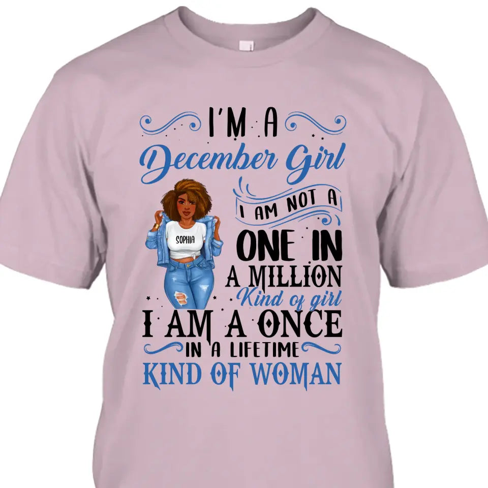 Personalized 12 Birth Month Girl - I Am A Once - T-Shirt and Hoodie - Funny Gift For Birthday