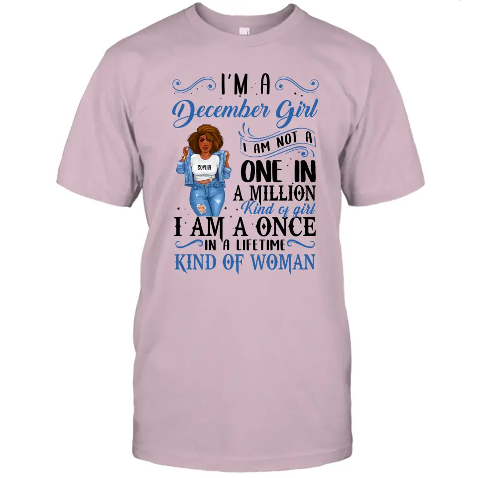 Personalized 12 Birth Month Girl - I Am A Once - T-Shirt and Hoodie - Funny Gift For Birthday