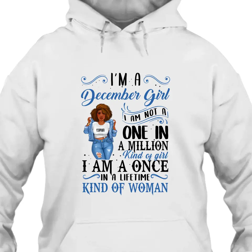 Personalized 12 Birth Month Girl - I Am A Once - T-Shirt and Hoodie - Funny Gift For Birthday