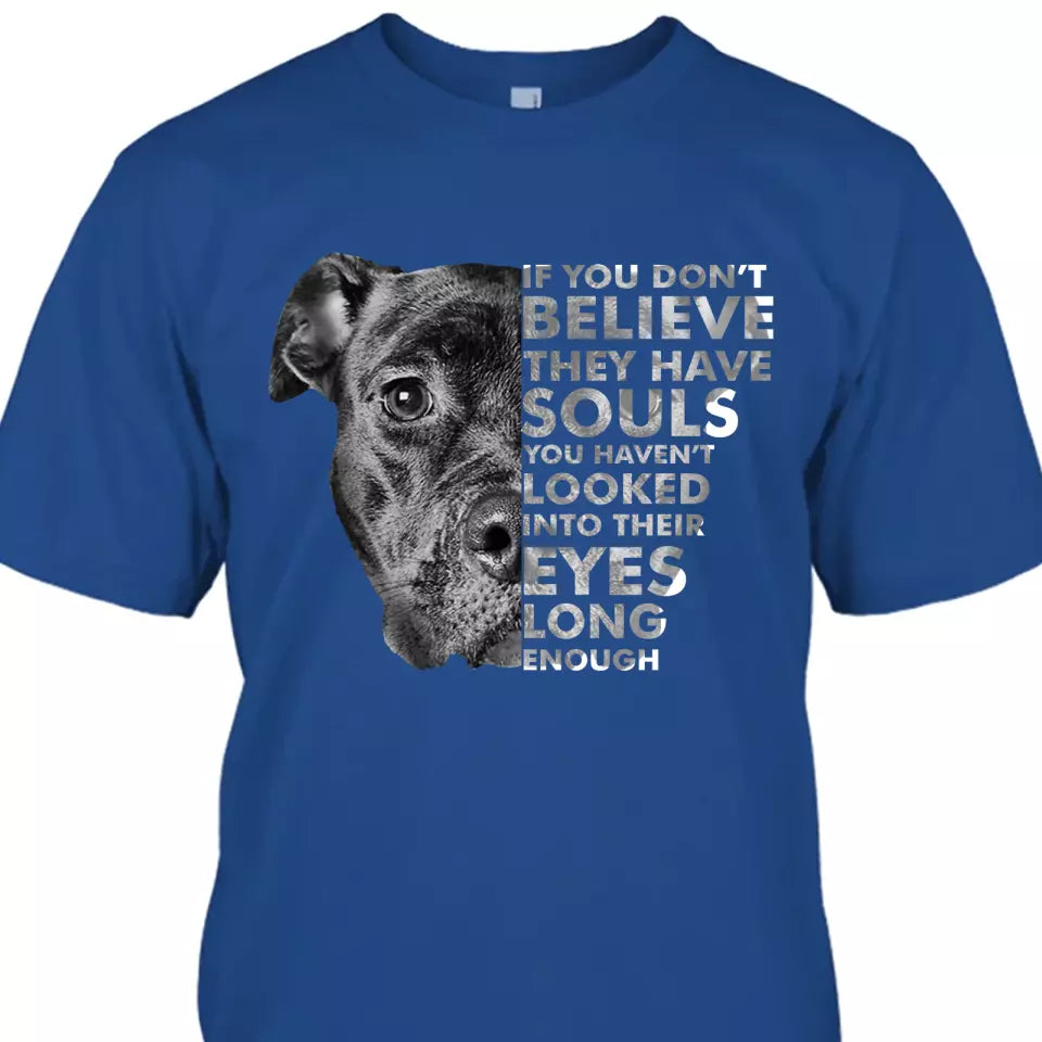 (50% OFF) - Pitbull Souls - Personalized T-Shirt and Hoodie - Gift for Pitbull Lovers - Gift for Mother's Day, Father's Day, Christmas