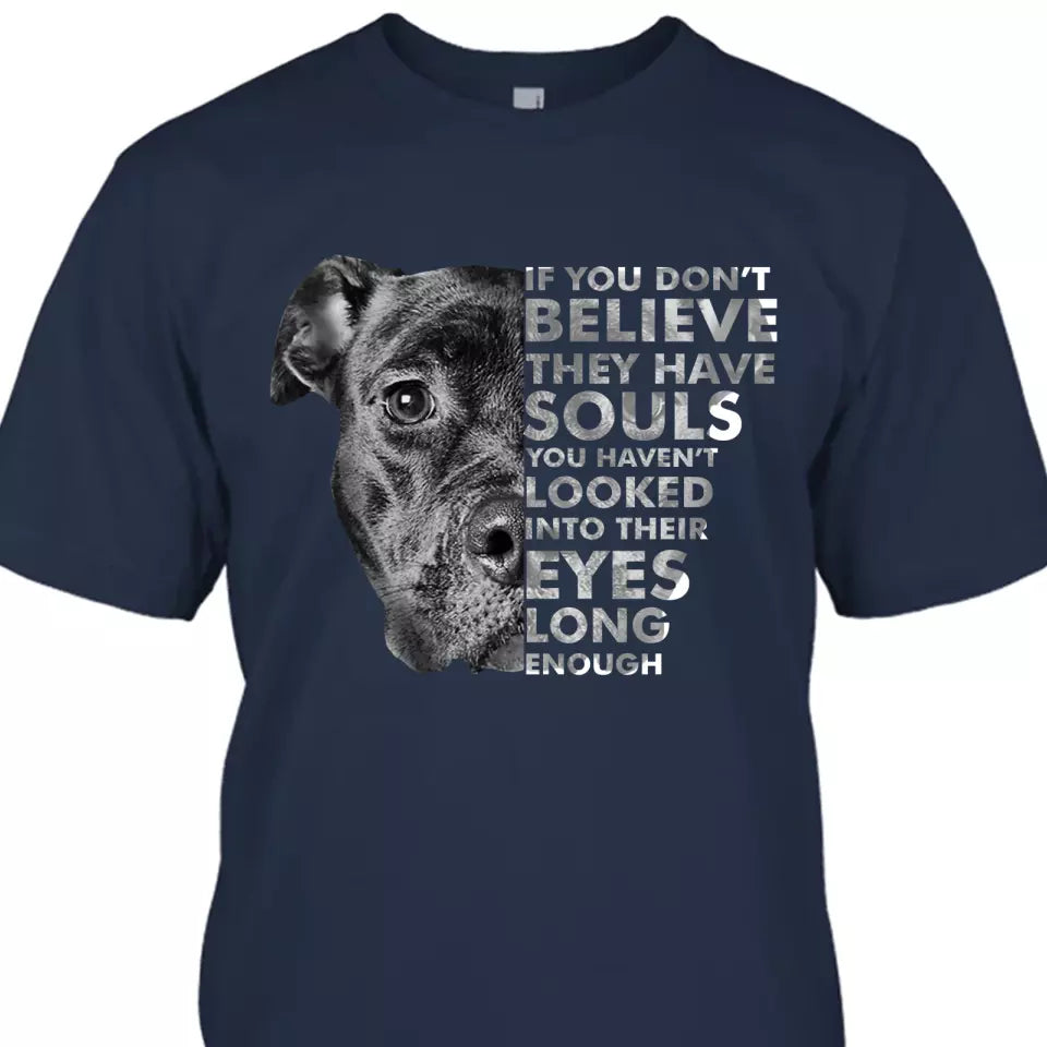 (50% OFF) - Pitbull Souls - Personalized T-Shirt and Hoodie - Gift for Pitbull Lovers - Gift for Mother's Day, Father's Day, Christmas