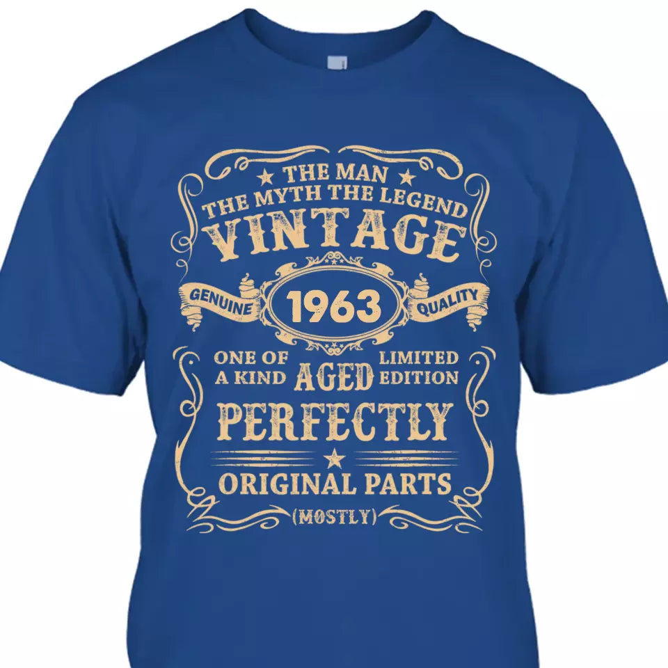 (40% OFF) - Man Myth Legend - Custom Year Vintage T-shirt and Hoodie - Gift for Birthday