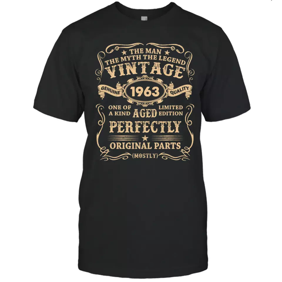 (40% OFF) - Man Myth Legend - Custom Year Vintage T-shirt and Hoodie - Gift for Birthday