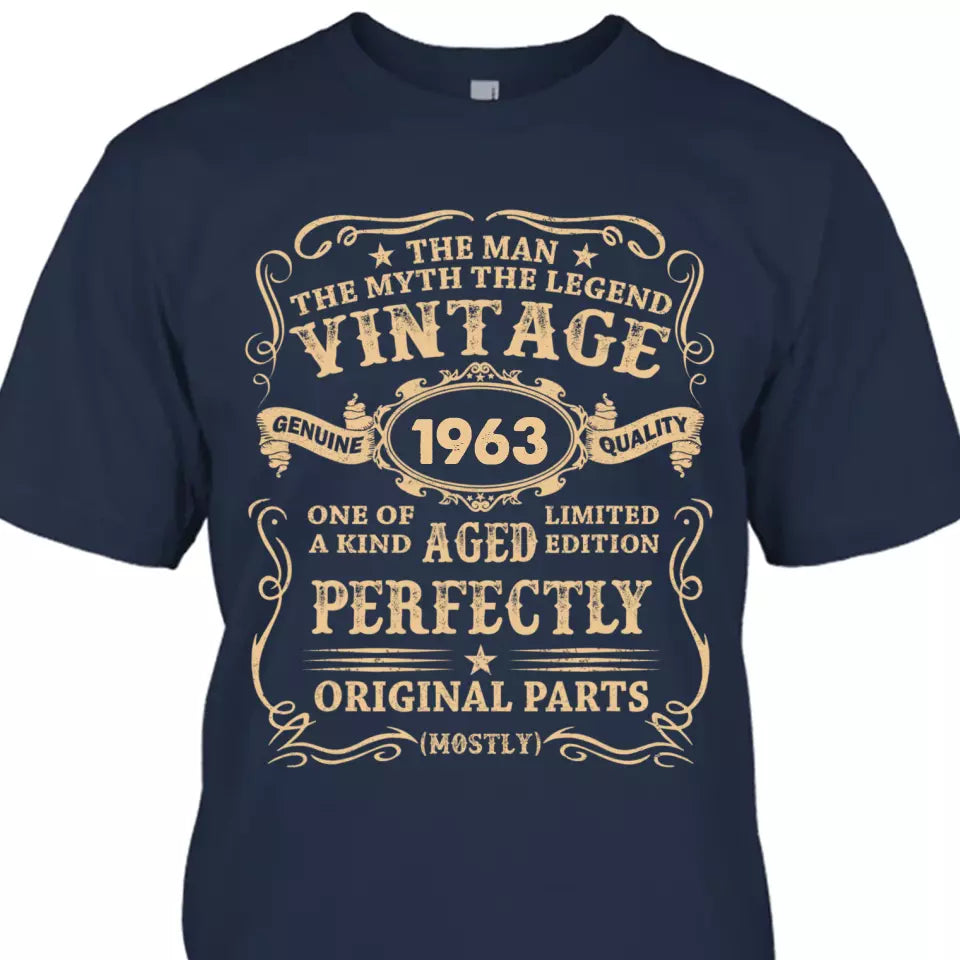 (40% OFF) - Man Myth Legend - Custom Year Vintage T-shirt and Hoodie - Gift for Birthday