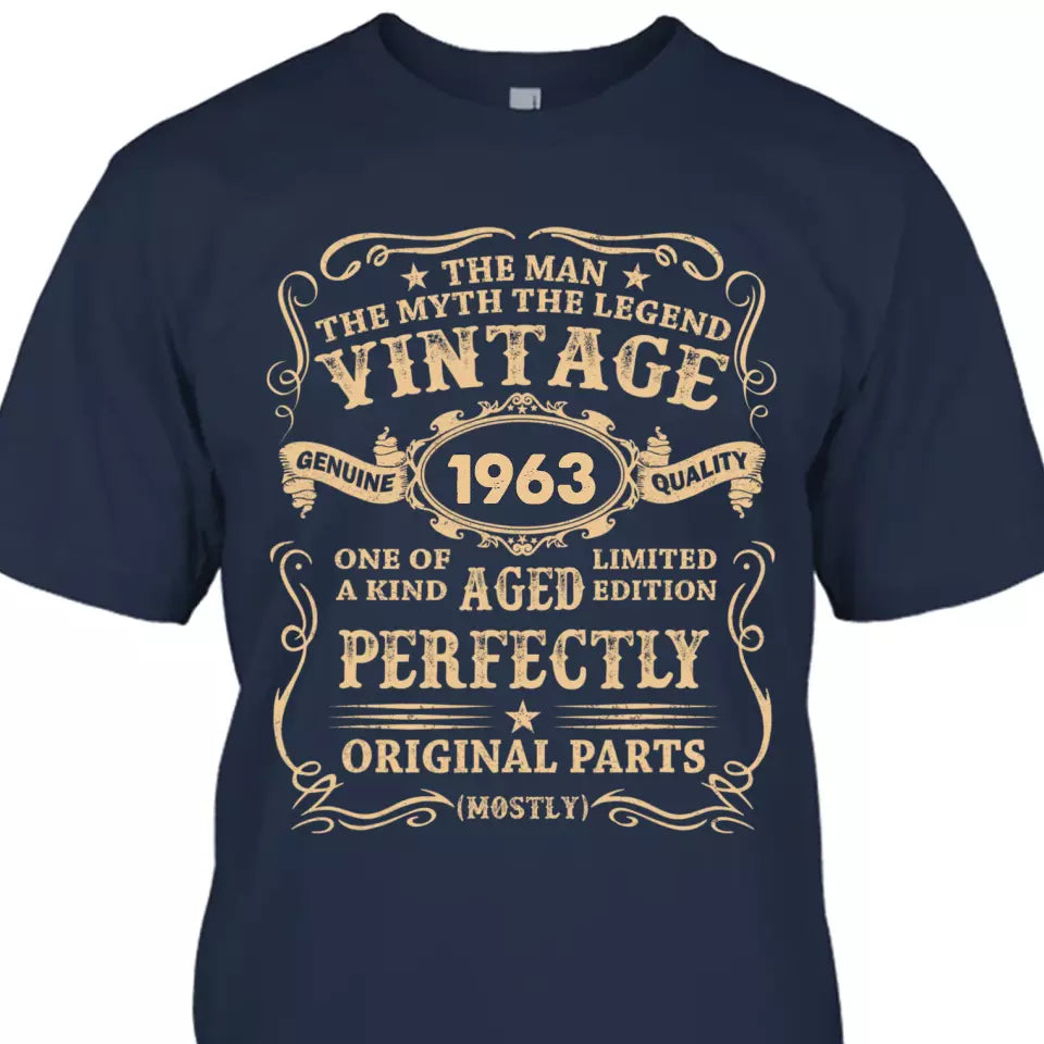 (40% OFF) - Man Myth Legend - Custom Year Vintage T-shirt and Hoodie - Gift for Birthday