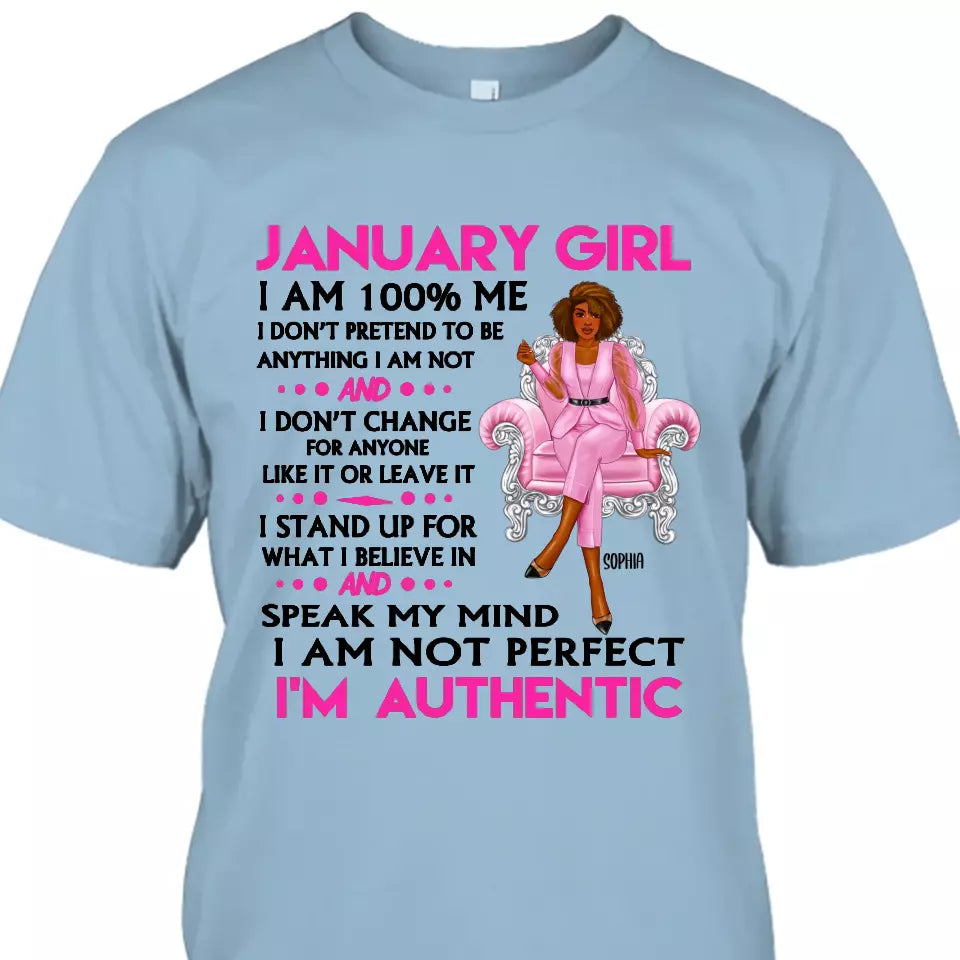 (20% OFF) - Personalized 12 Birthday Month - I'm Authentic - Personalized T-Shirt and Hoodie - Gift For Birthday