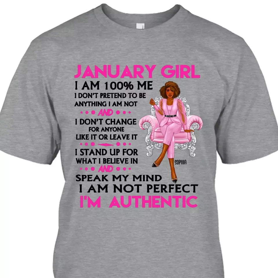 (20% OFF) - Personalized 12 Birthday Month - I'm Authentic - Personalized T-Shirt and Hoodie - Gift For Birthday