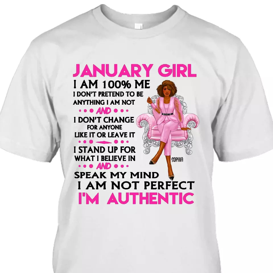 (20% OFF) - Personalized 12 Birthday Month - I'm Authentic - Personalized T-Shirt and Hoodie - Gift For Birthday