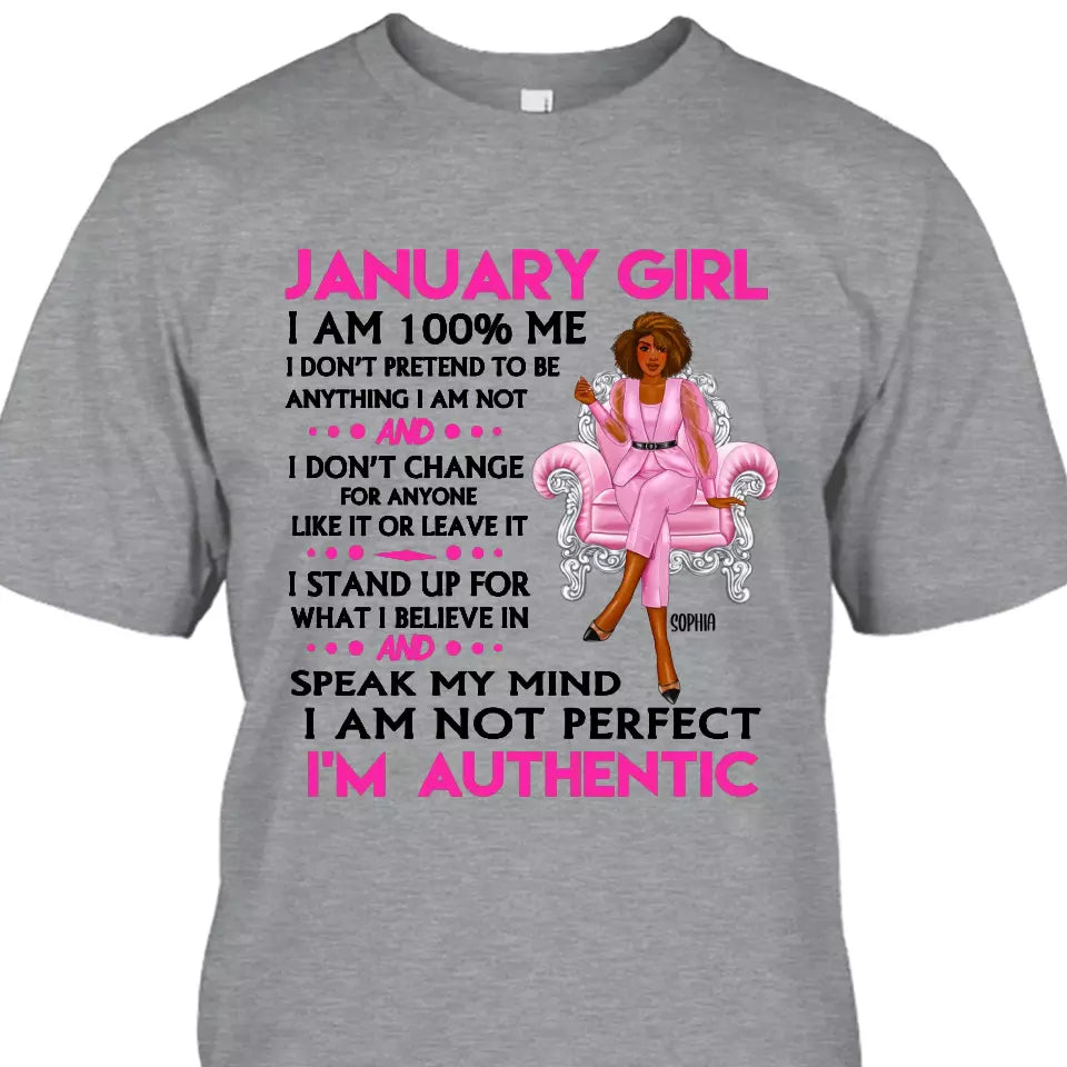 (20% OFF) - Personalized 12 Birthday Month - I'm Authentic - Personalized T-Shirt and Hoodie - Gift For Birthday