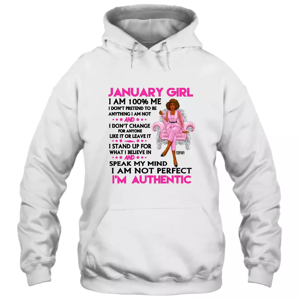 (20% OFF) - Personalized 12 Birthday Month - I'm Authentic - Personalized T-Shirt and Hoodie - Gift For Birthday