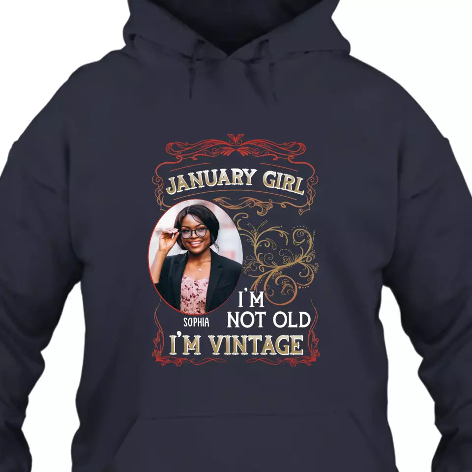 (30% OFF) - Custom 12 Birth Month Girl - I'm Vintage - T-Shirt and Hoodie - Gift For Birthday