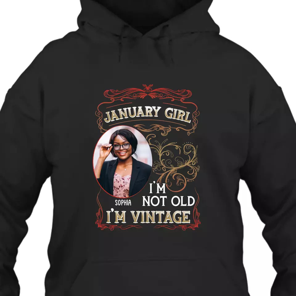 (30% OFF) - Custom 12 Birth Month Girl - I'm Vintage - T-Shirt and Hoodie - Gift For Birthday