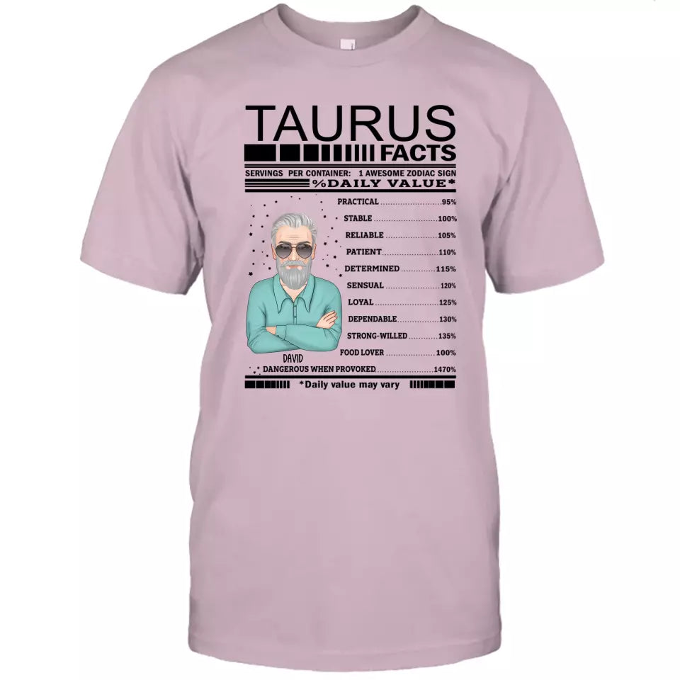 (30% OFF) - Personalized 12 Zodiac Signs - Zodiac Facts for Man - Custom T-Shirt and Hoodie - Gift For Birthday