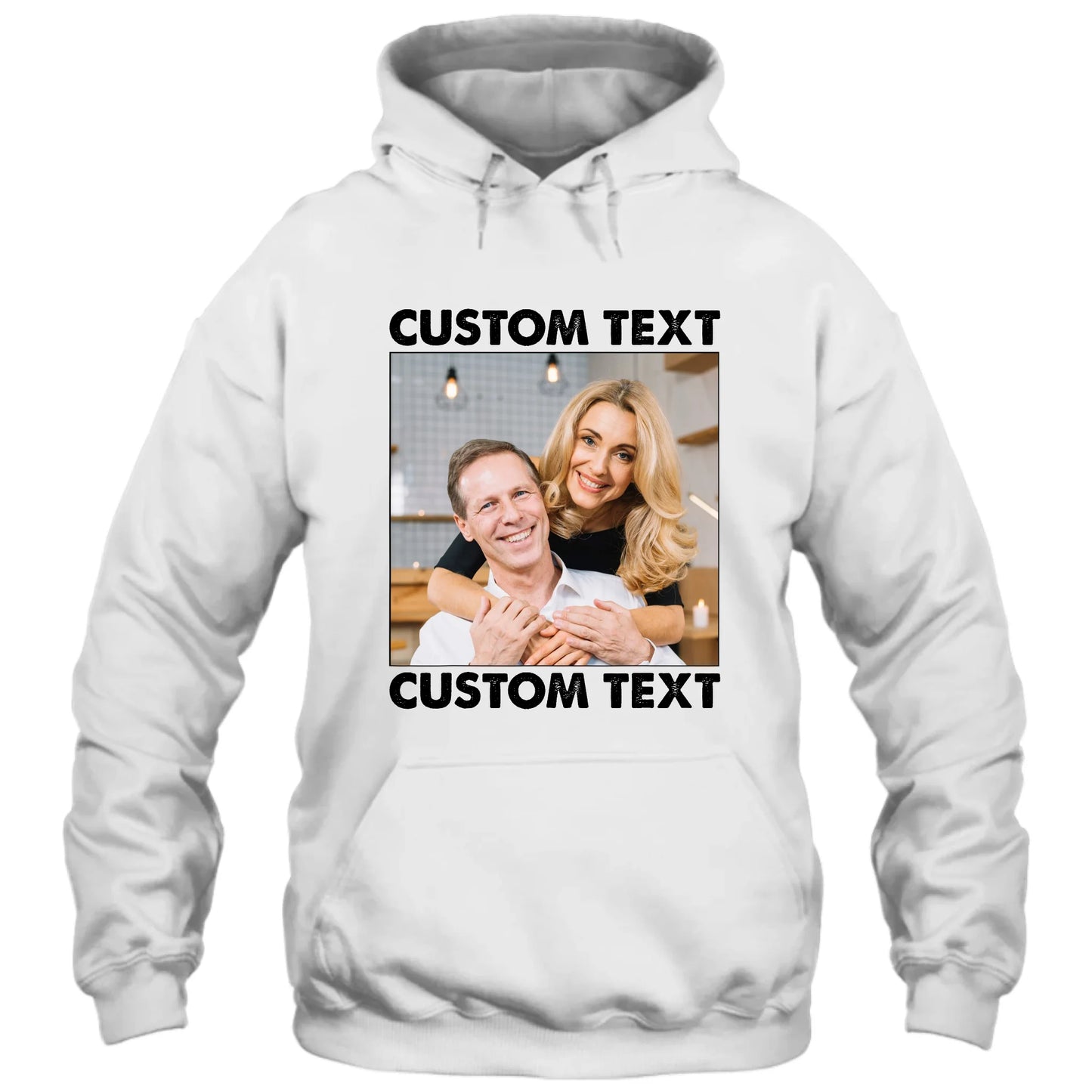 (30% OFF) - Custom Photo and Text - Light Color Shirt – Perfect Gift for Anybody - For Any Occasion, Anniversary or Special Event