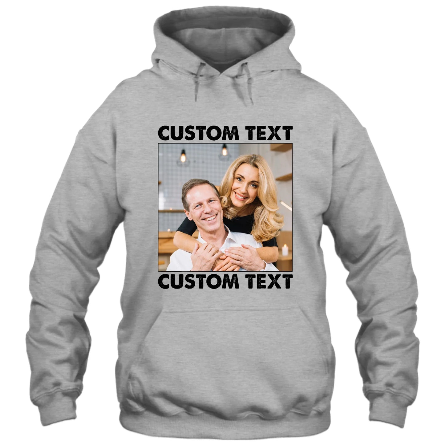 (30% OFF) - Custom Photo and Text - Light Color Shirt – Perfect Gift for Anybody - For Any Occasion, Anniversary or Special Event
