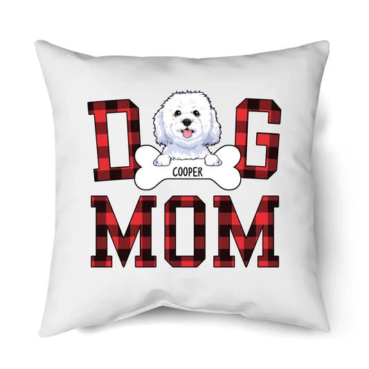 Dog Mom - Personalized Dog Breeds Pillow